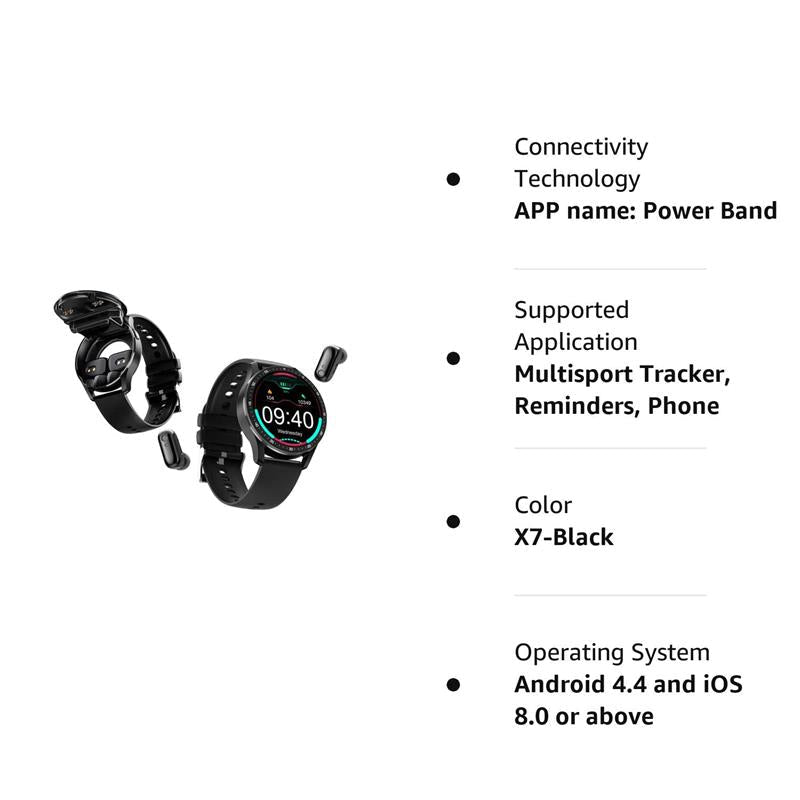 2-in-1 Smartwatch mit integrierten Kopfhörern | Brehn