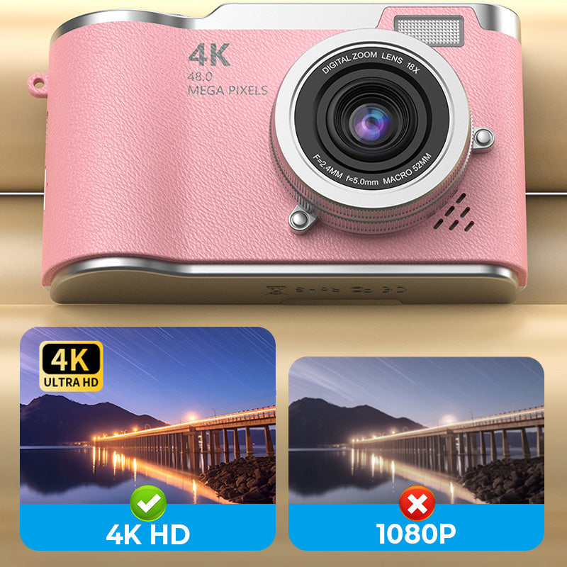 4K HD Digitalkamera mit Klappbildschirm