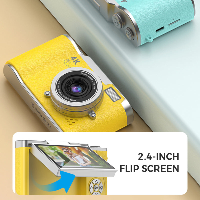 4K HD Digitalkamera mit Klappbildschirm