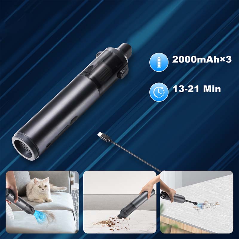 Brehn | LuxVac Elite Kabelloser Autostaubsauger | Hochleistungs-Handstaubsauger für müheloses Autofinishing