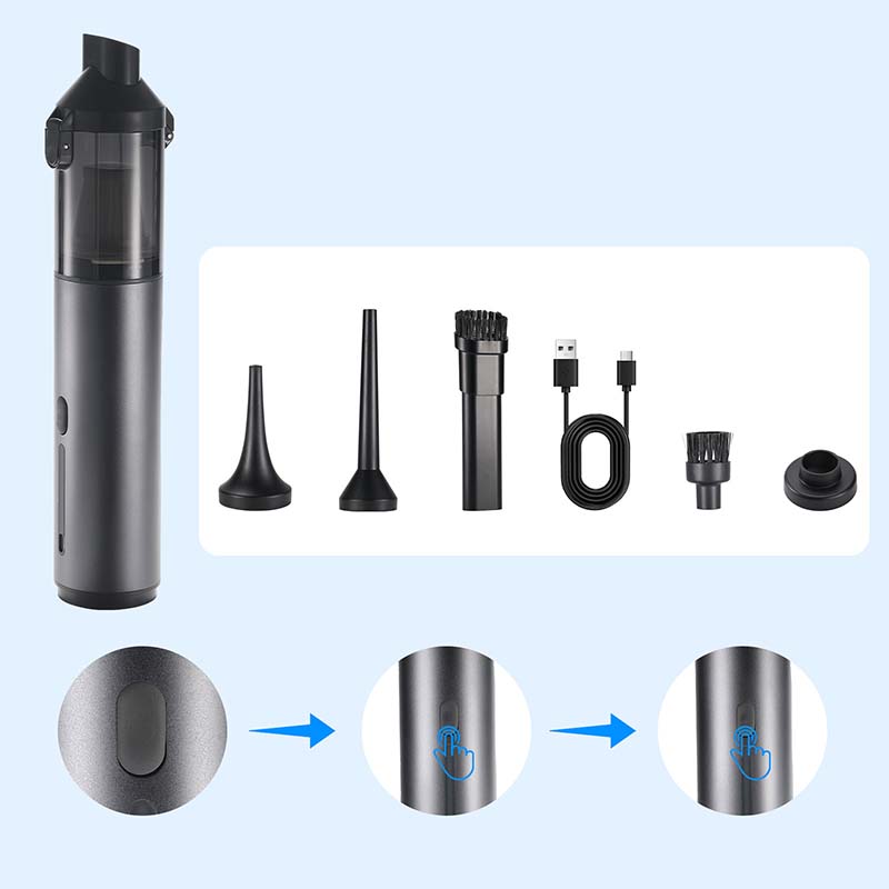 Brehn | LuxVac Elite Kabelloser Autostaubsauger | Hochleistungs-Handstaubsauger für müheloses Autofinishing