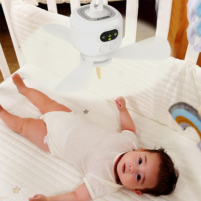 Wiederaufladbarer Deckenventilator mit LED-Lichtern | Brehn