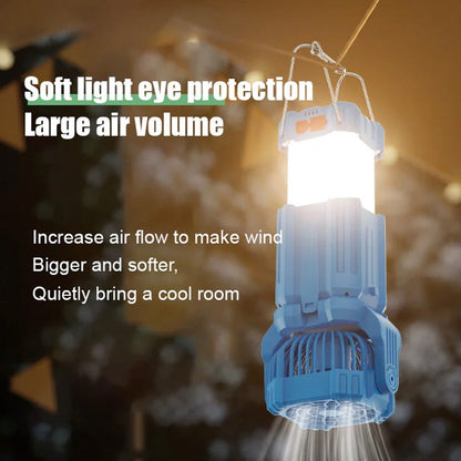 Solar LED Starke Licht Außen Ventilator Laterne | Brehn