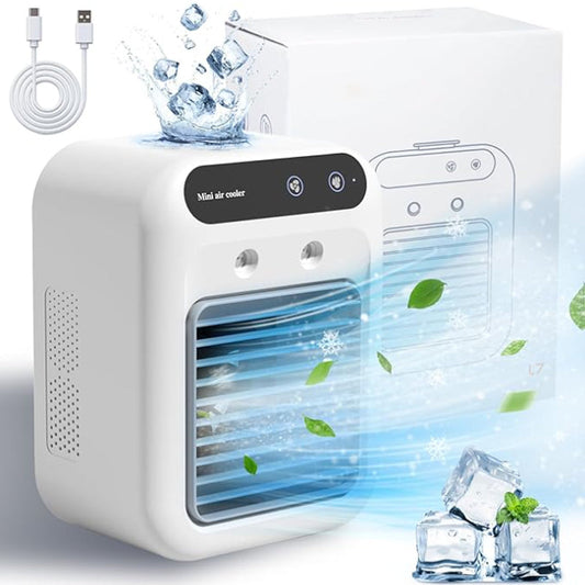 Mini tragbare Klimaanlage mit Kühl- und Befeuchtungsfunktion | Brehn