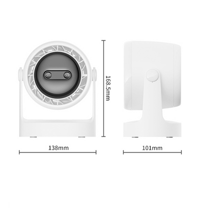 3-in-1 LED Licht & Eingebauter Aromatherapie Diffusor Stiller Mini Ventilator | Brehn
