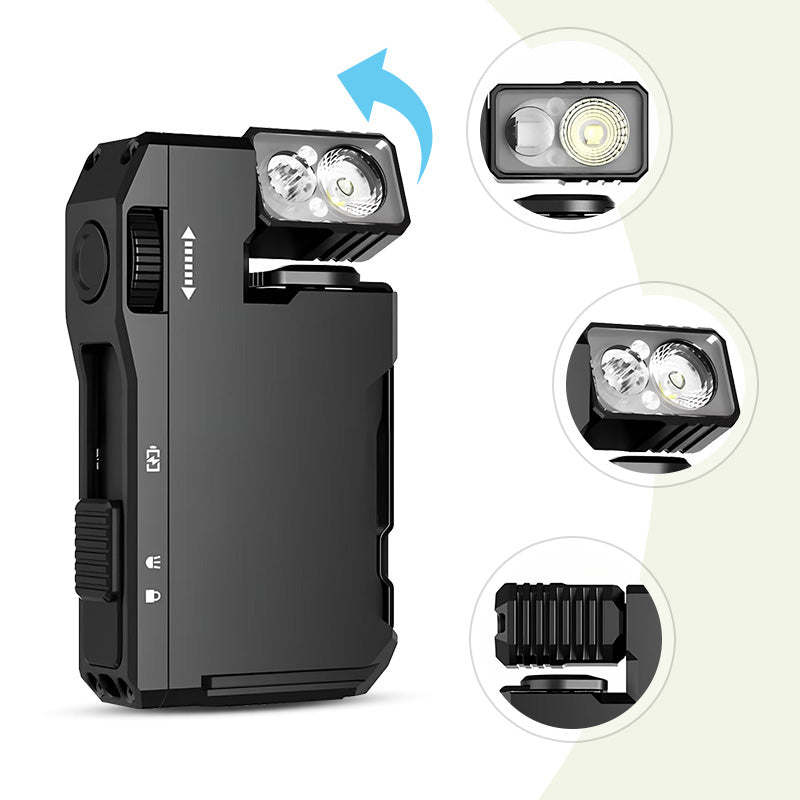 Tragbare Mini-Taschenlampe mit drehbarem Kopf