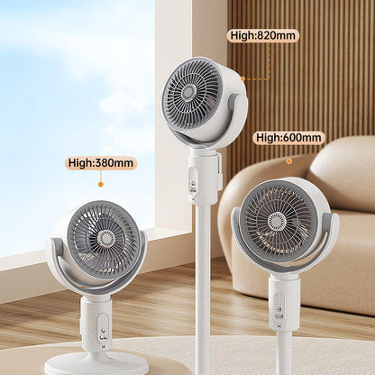 Motor Standventilator, 20 dB sehr leiser Ventilator, 30 m Wurfweite, 2465 m³/h Luftvolumen, Ventilator mit Fernbedienung & Kühlung | Brehn