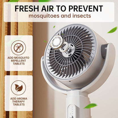 Motor Standventilator, 20 dB sehr leiser Ventilator, 30 m Wurfweite, 2465 m³/h Luftvolumen, Ventilator mit Fernbedienung & Kühlung | Brehn