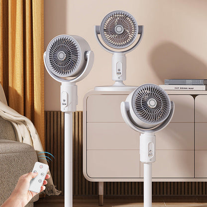 Motor Standventilator, 20 dB sehr leiser Ventilator, 30 m Wurfweite, 2465 m³/h Luftvolumen, Ventilator mit Fernbedienung & Kühlung | Brehn