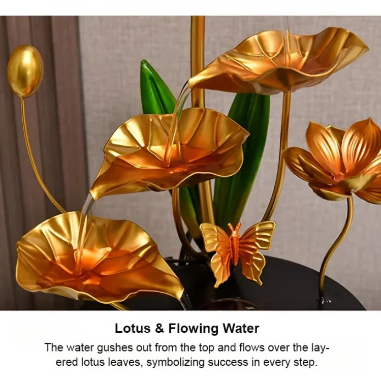 Luxuriöse, kreative Lotus-Aquarium-Dekoration