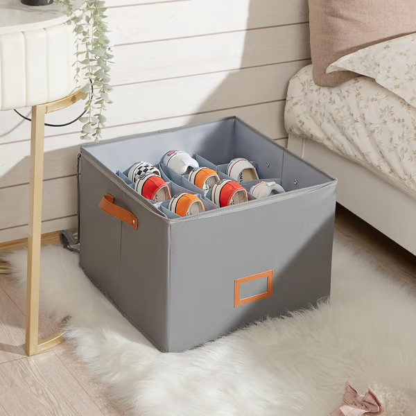 Faltbare Schuhbox aus Stoff mit Deckel | Brehn