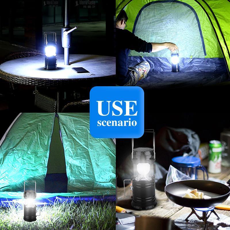 3-in-1 LED Campinglaterne mit Flackerflamme | Brehn