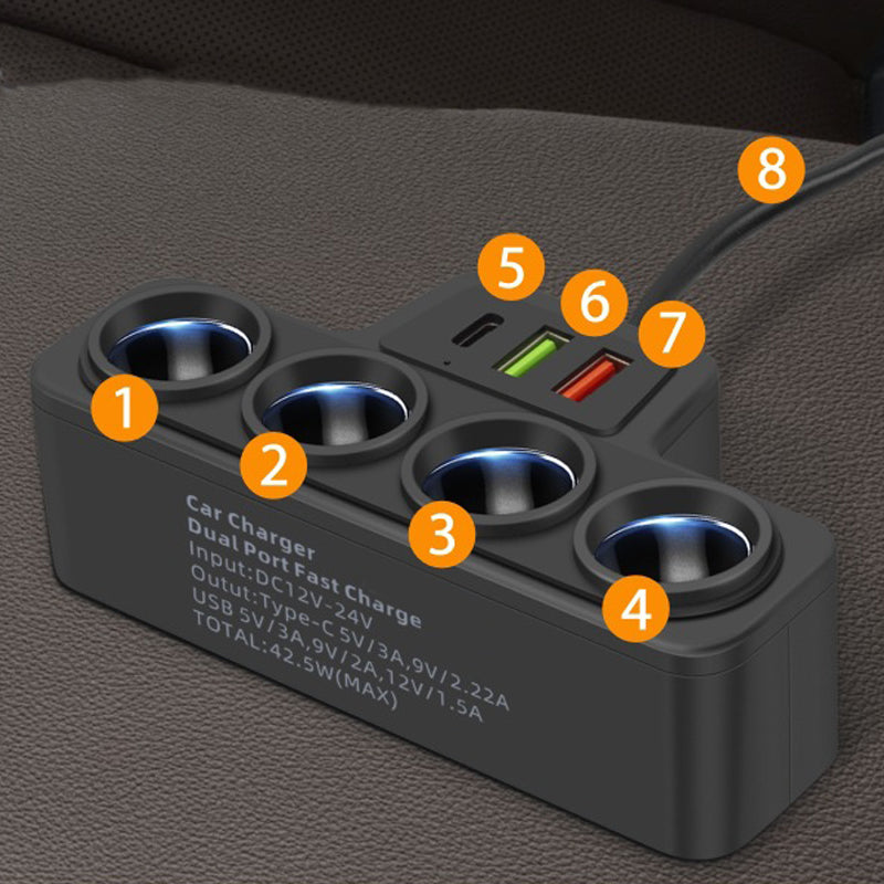 VoltMaxx 7-in-1 PowerHub — Lade alle Geräte gleichzeitig und bleib jederzeit sicher und stressfrei verbunden | Brehn