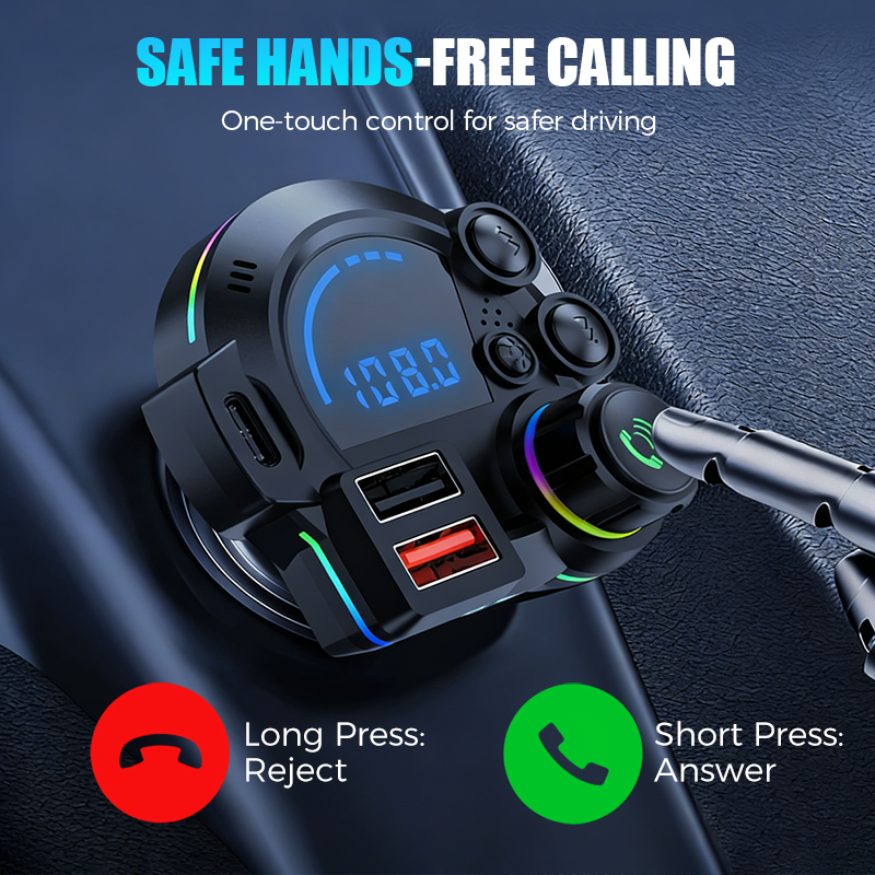 Auto FM-Transmitter Bluetooth 5.3 Dual-USB | Brehn