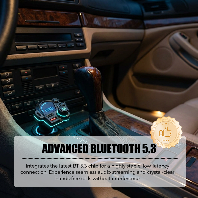 Auto FM-Transmitter Bluetooth 5.3 Dual-USB | Brehn