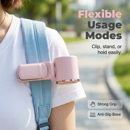 Tragbarer Clip-on Ventilator mit LED-Anzeige | Brehn