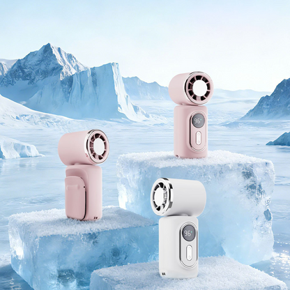 Tragbarer Clip-on Ventilator mit LED-Anzeige | Brehn
