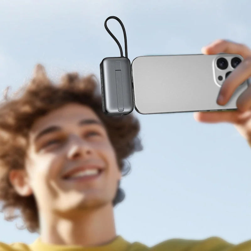 Magnetische 3-in-1 Powerbank mit kabelloser Ladung | Brehn
