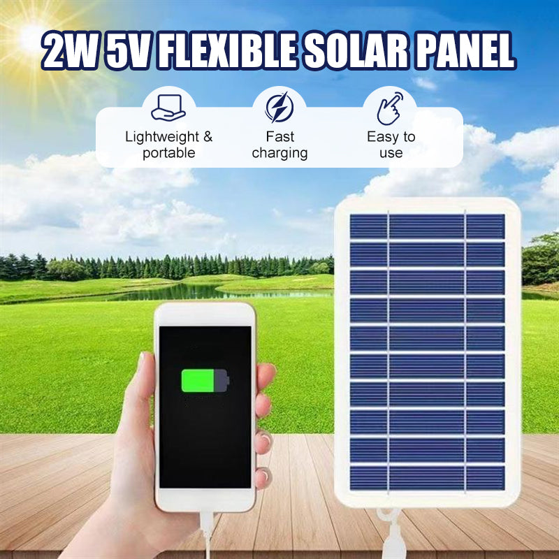 Flexibles Solarpanel 2W 5V mit USB-Ausgang | Brehn