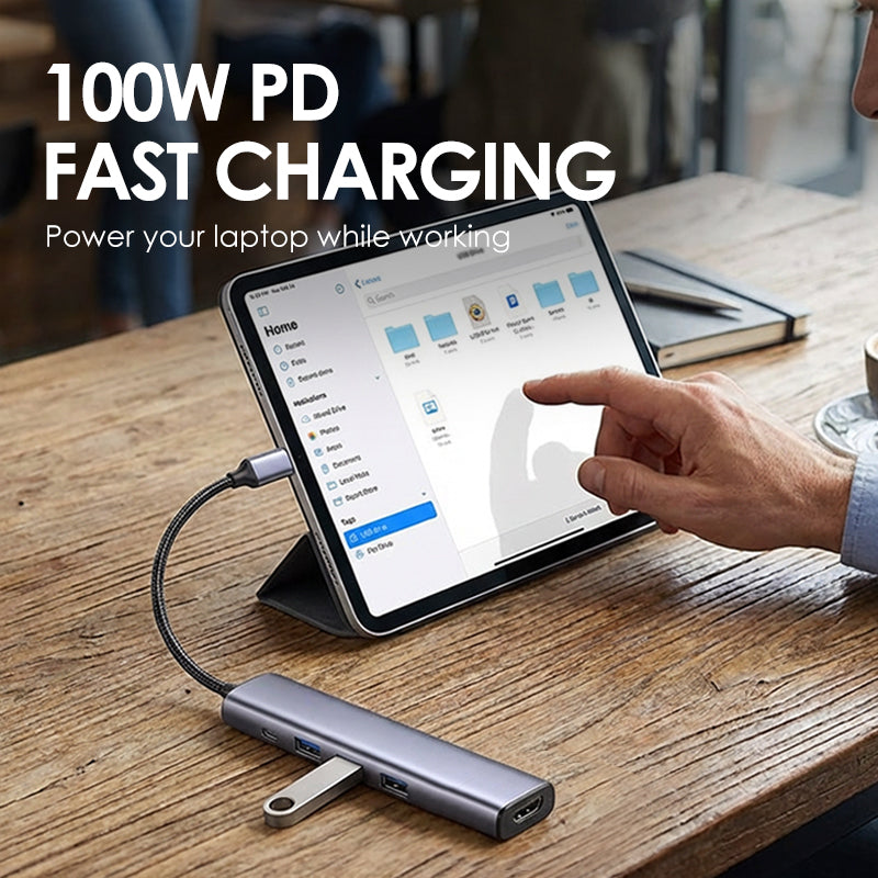 5-in-1 USB-C Hub mit 4K HDMI-Ausgang | Brehn