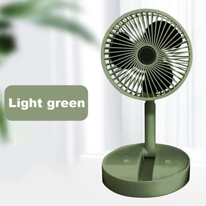 Wiederaufladbarer, faltbarer USB-Teleskopventilator – leise, 180° einstellbar, 4 Geschwindigkeitsstufen, tragbar ✨ | Brehn
