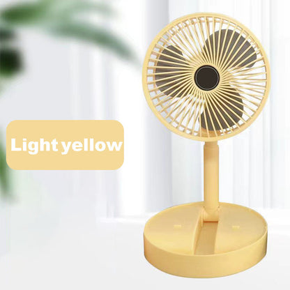 Wiederaufladbarer, faltbarer USB-Teleskopventilator – leise, 180° einstellbar, 4 Geschwindigkeitsstufen, tragbar ✨ | Brehn