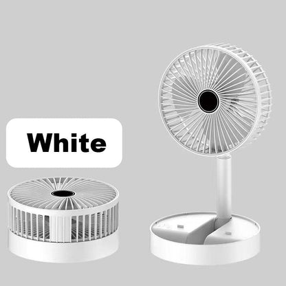 Wiederaufladbarer, faltbarer USB-Teleskopventilator – leise, 180° einstellbar, 4 Geschwindigkeitsstufen, tragbar ✨ | Brehn