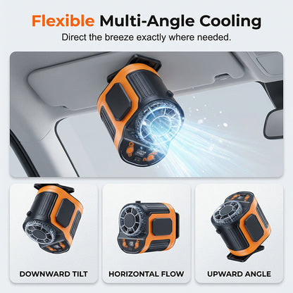 Transportabler Auto Clip-On Ventilator mit LED-Display | Brehn