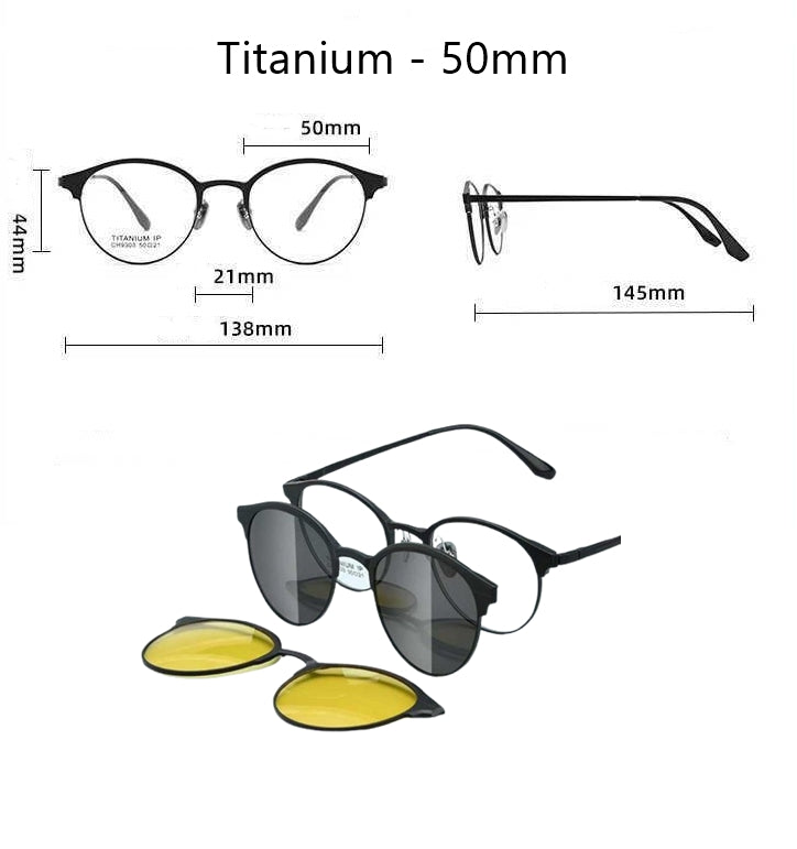Brehn | Pure Titanium Magnet Clip-On Brille