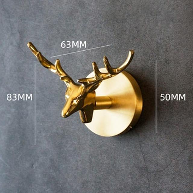 Goldene Messingwandhaken – Handgefertigte Tierdesigns für stylische Wanddekoration | Brehn