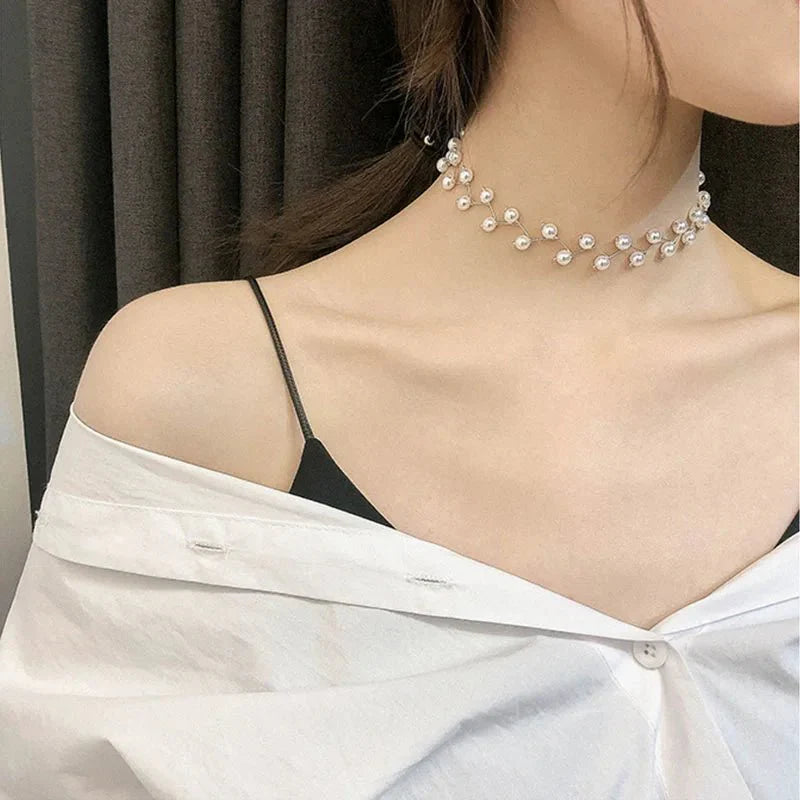 Brehn | Unglaublich Perlen Choker Halskette