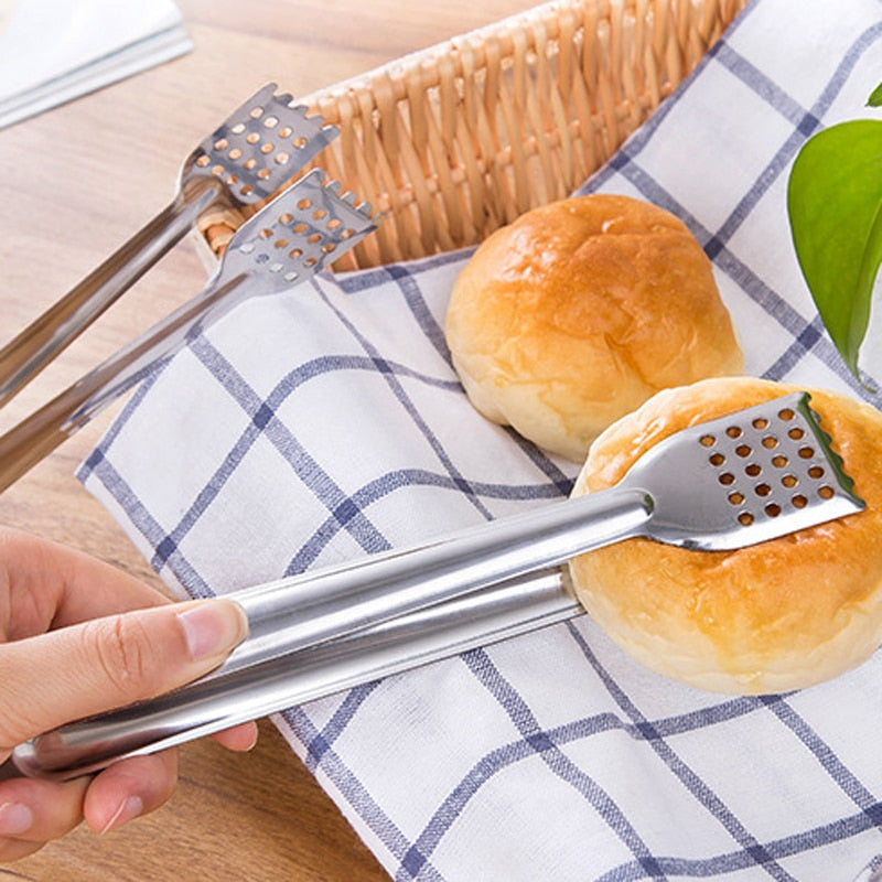 Edelstahl BBQ Lebensmittelzangen Anti-Hitze Brotclip Pastry Clamp Zange | Brehn