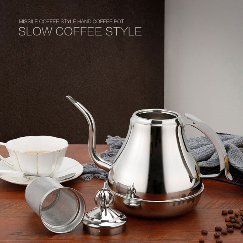 Edelstahl Kaffee Tropfkanne Gooseneck Kessel Tea Maker Mit Filter | Brehn