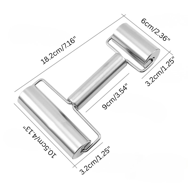 Edelstahl Teigroller Antihaft-Backrolle Hause Backwerkzeuge | Brehn