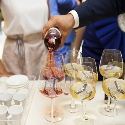 Edelstahl-Eiswürfel Wiederverwendbare Kühlsteine für Whiskey Wein | Brehn