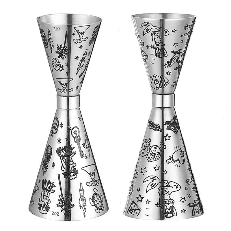 Edelstahl Jigger Cocktail Jigger Bar Messbecher Bar Werkzeuge Bar Zubehör | Brehn