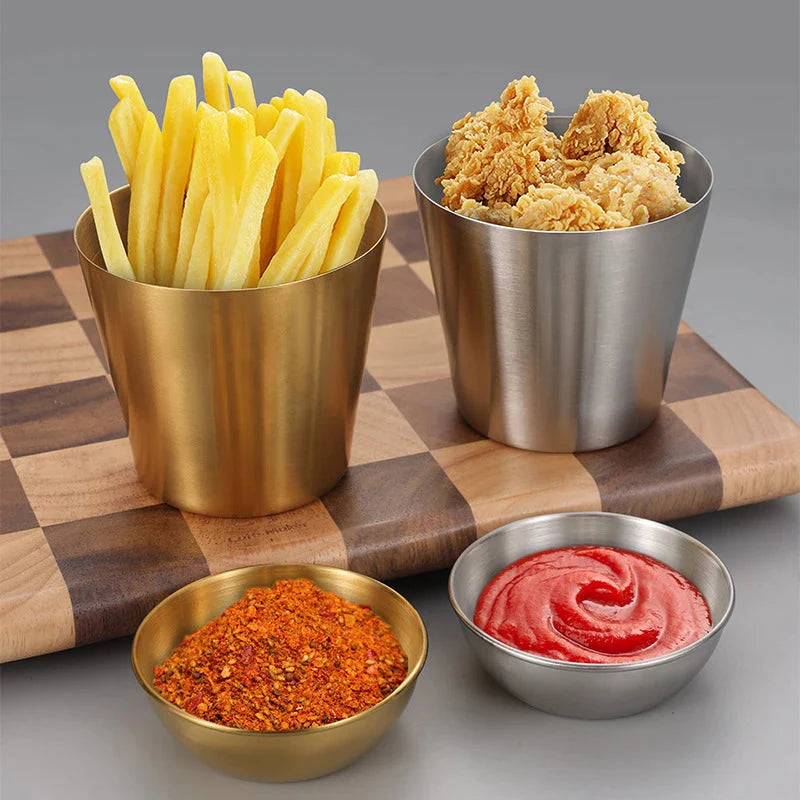 Edelstahl Küchen Dip-Sauce Schüssel Gewürzschale | Brehn