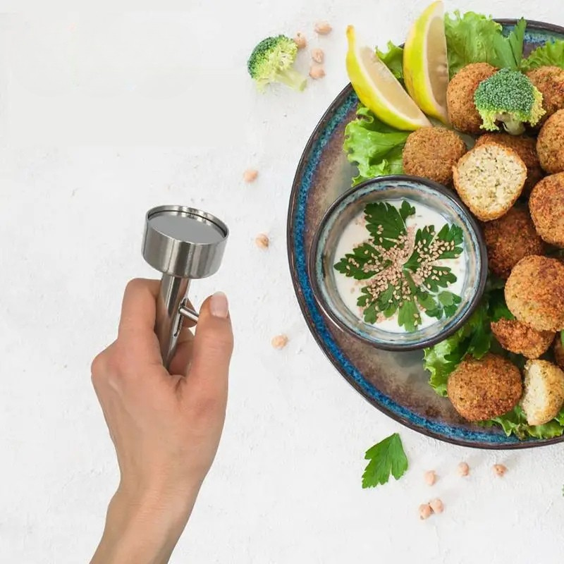 Edelstahl Antihaft-Fleischbällchenmacher Falafel-Ball-Schaufelformer | Brehn