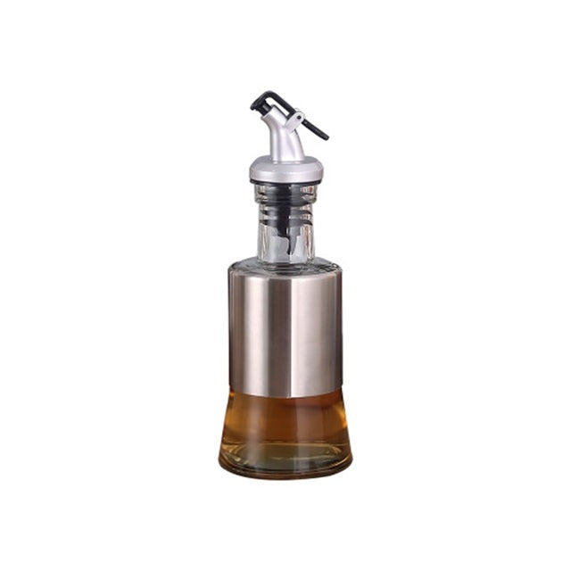 Edelstahl Ölflasche Glas Küchenkrug Lagerdispenser | Brehn