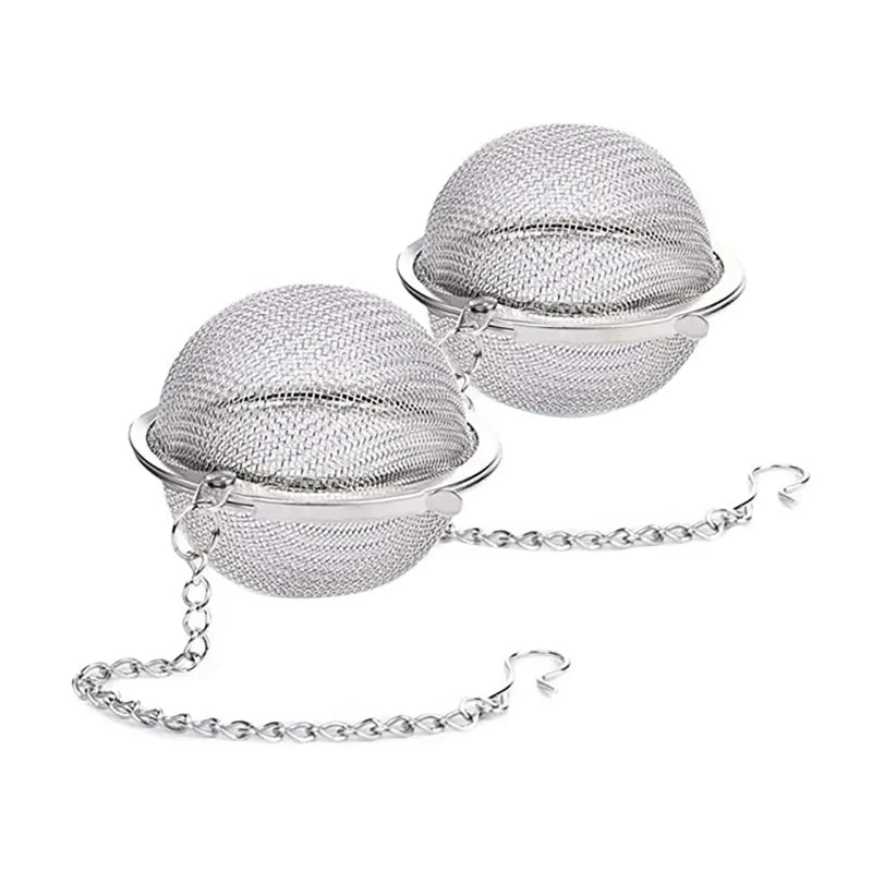 Edelstahl Teeball-Infusor Mesh loser Teesieb mit Kette | Brehn