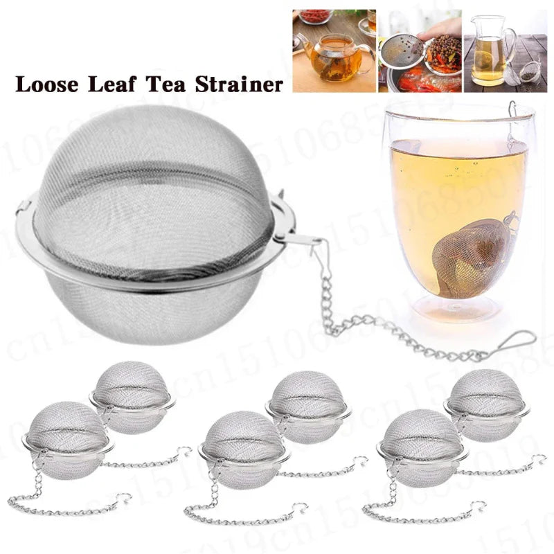 Edelstahl Teeball-Infusor Mesh loser Teesieb mit Kette | Brehn