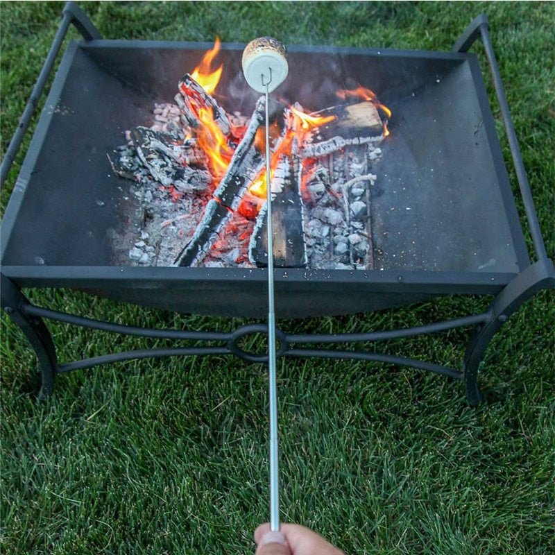 Edelstahl Holzgriff Verstellbarer BBQ-Gabelspieß | Brehn