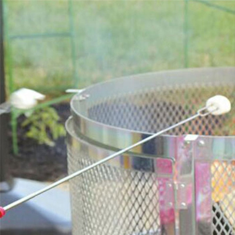 Edelstahl Holzgriff Verstellbarer BBQ-Gabelspieß | Brehn