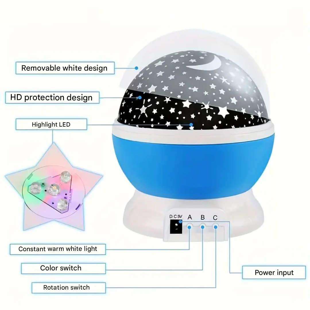 Brehn | Sternprojektor Nachtlampe - Luna