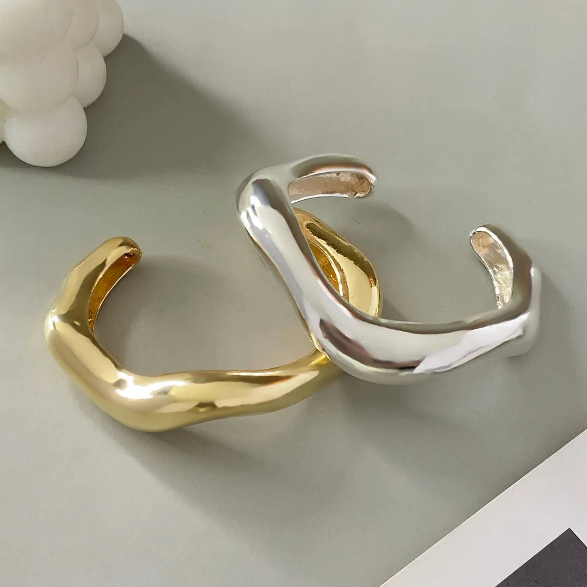 Brehn | Statement Chunky Wave Armbänder