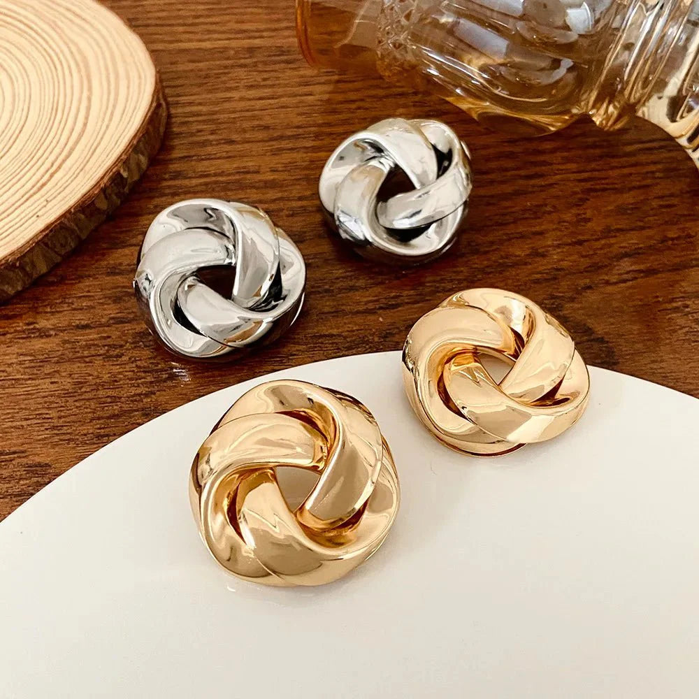 Brehn | Statement Brezel Spiral Twist Ohrringe