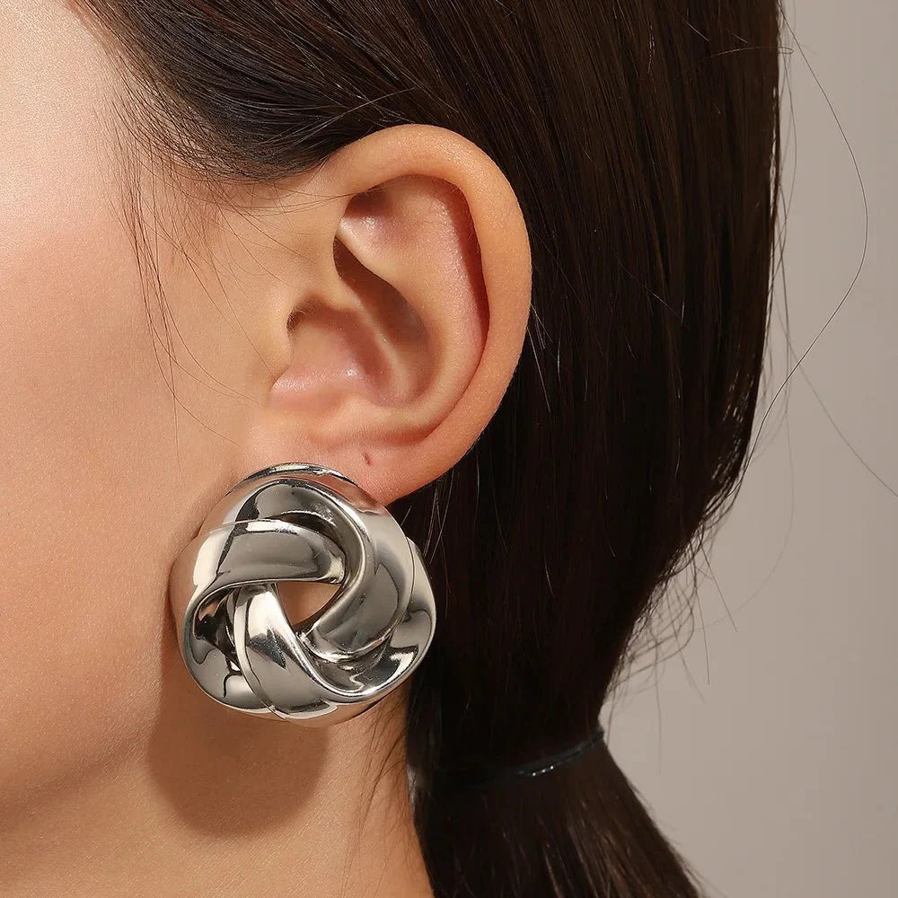 Brehn | Statement Brezel Spiral Twist Ohrringe