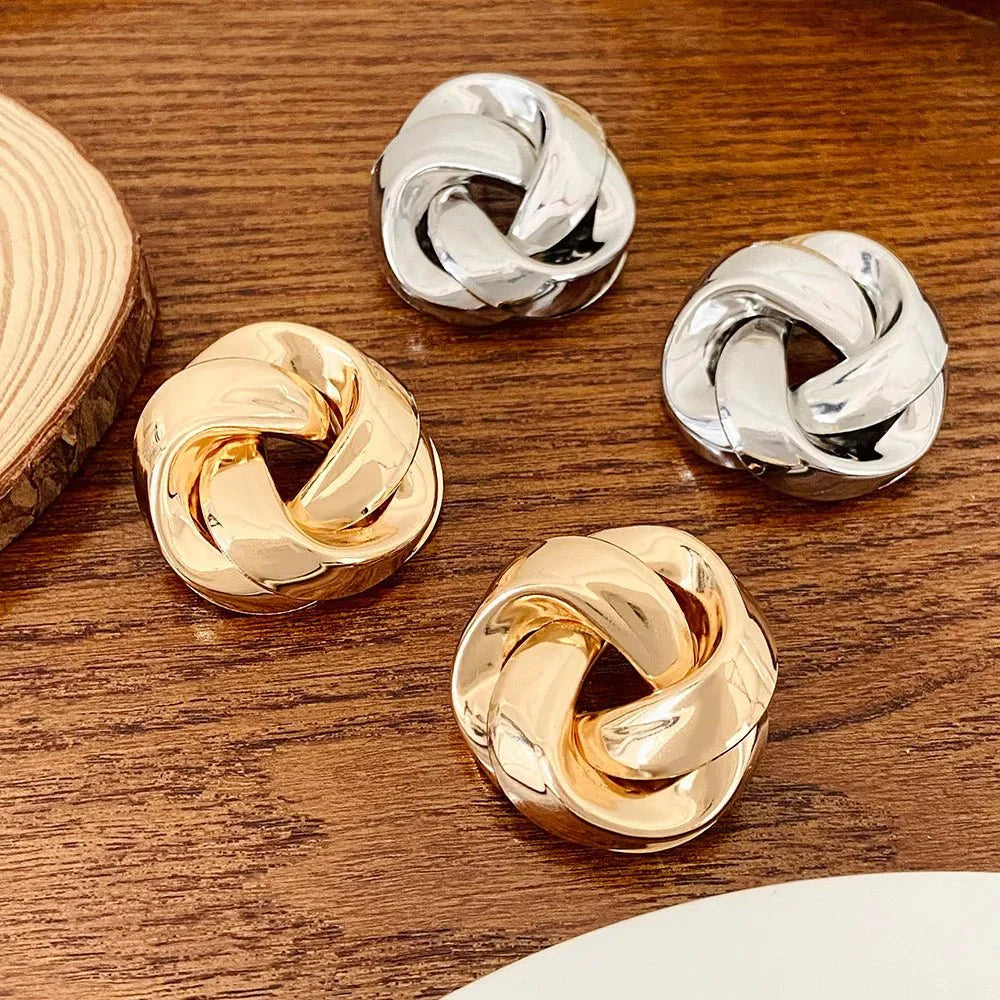 Brehn | Statement Brezel Spiral Twist Ohrringe