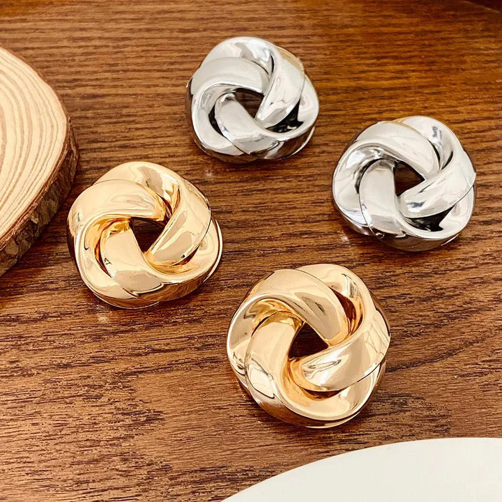 Brehn | Statement Brezel Spiral Twist Ohrringe