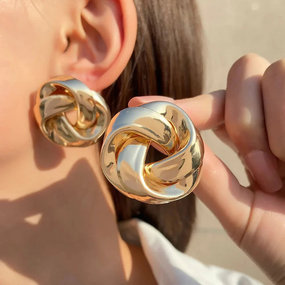 Brehn | Statement Brezel Spiral Twist Ohrringe